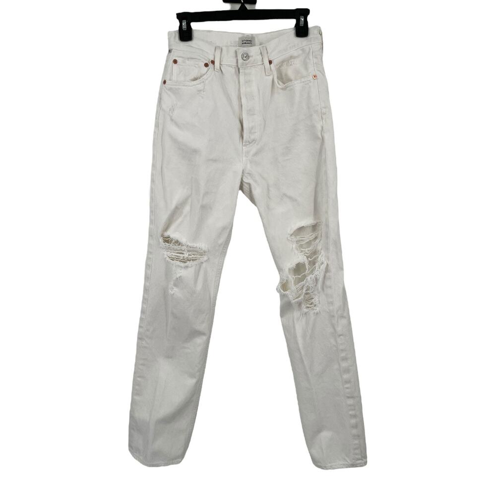 Citizens of Humanity jenas Eva high rise baggy denim white size 27
